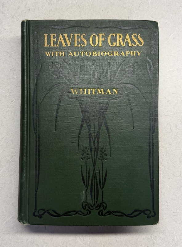 1900 Leaves of Grass Walt Whitman David McKay Edition Hardback W/ Facsimile Auto