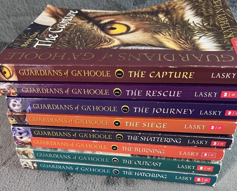 Guardians of Ga’Hoole 8 Paperback Series Books 1-8 Lot Kathryn Lasky Scholastic