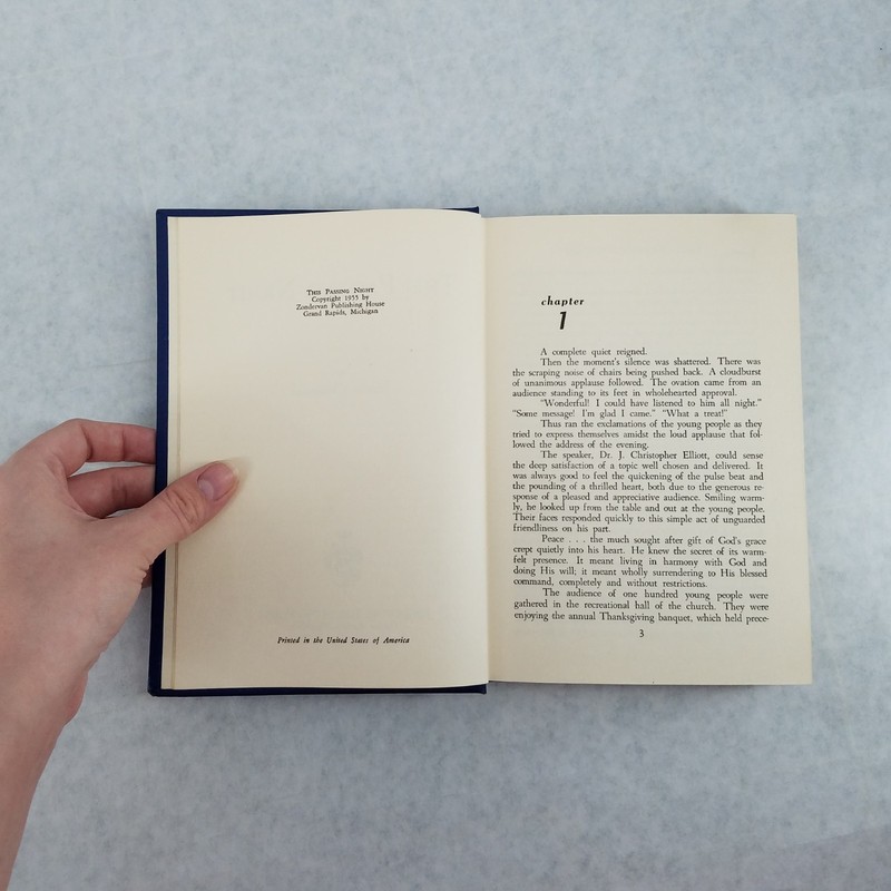 This Passing Night 1955 Christian Hardcover by Marie Chitwood - EXCELLENT Cond! gallery