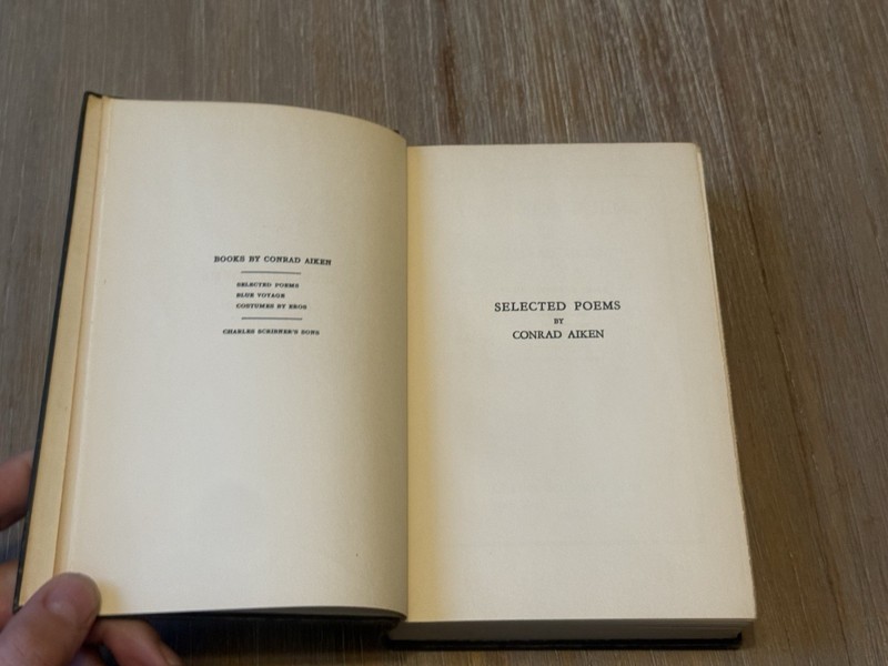 Selected Poems by Conrad Aiken 1930 Hardcover gallery