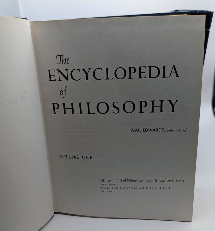 The Encyclopedia of Philosophy 8 Volumes in 4 Paul Edwards Complete Set USA 1967 gallery
