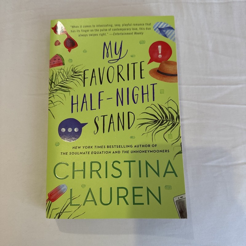 My Favorite Half-Night Stand by Christina Lauren (2018, Trade Paperback)
