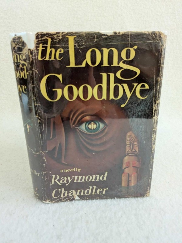 Raymond Chandler THE LONG GOODBYE 1954 Houghton Mifflin, Boston Early Printing