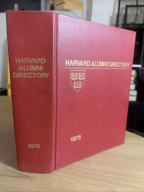 Harvard Law School Alumni Directory 1975 Near Fine.