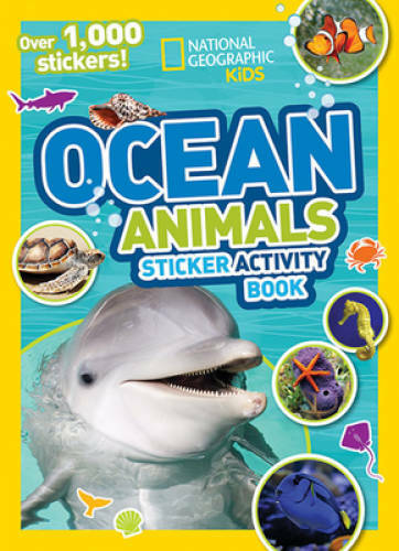National Geographic Kids Ocean Animals Sticker Activity Book: Over 1,000 – GOOD