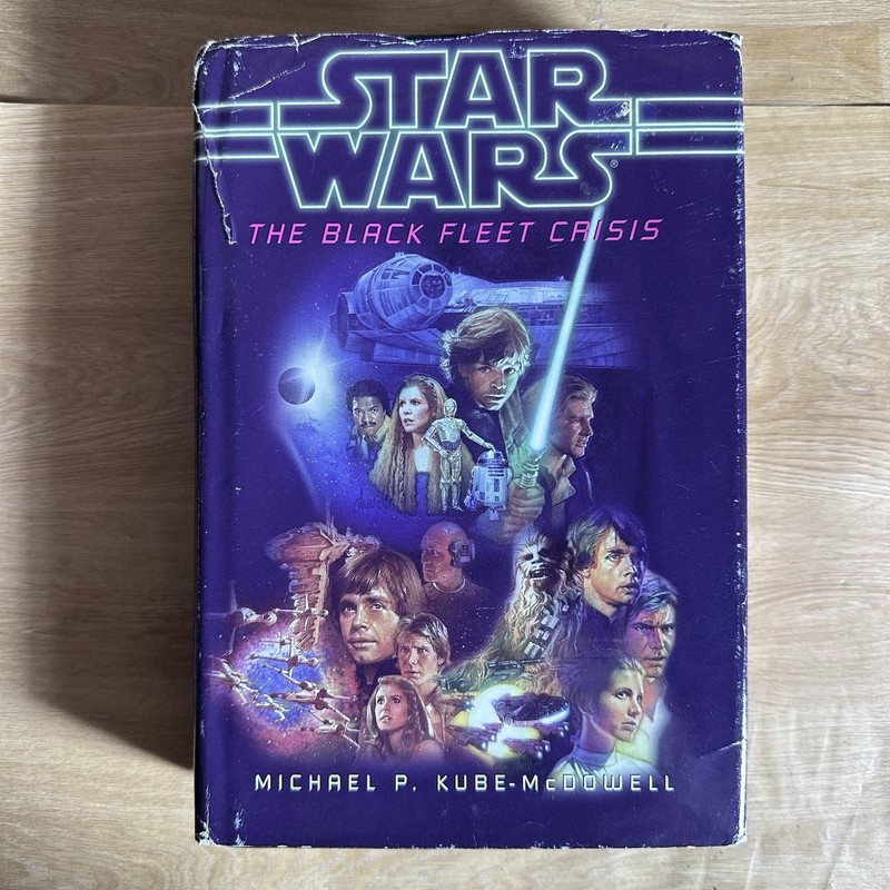 Star Wars The Black Fleet Crisis Omnibus Kube-McDowell Book Club Hardcover BCE