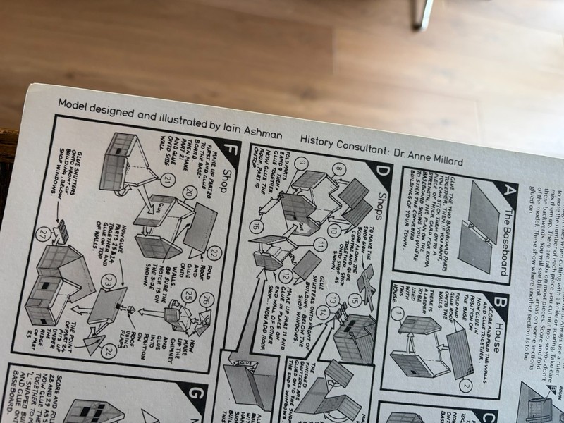 MAKE THIS MODEL TOWN by USBORNE CUT-OUT MODELS - 1987 Excellent! gallery