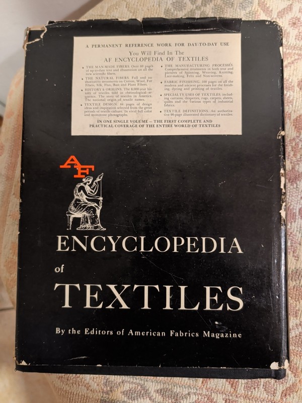 Vintage 1960 Encyclopedia of Textiles HC American Fabrics Prentice Hall gallery