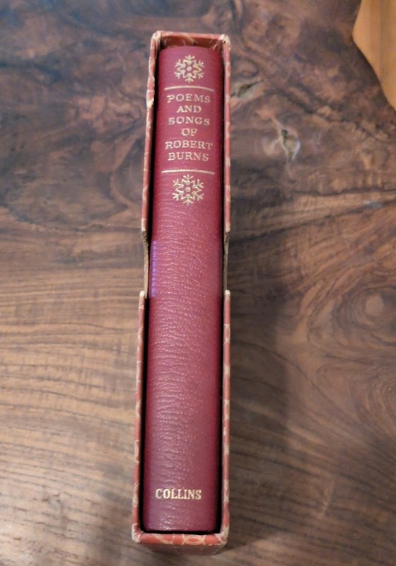 Poems and Songs of Robert Burns (1969, Collins)Full leather Original Slipcover