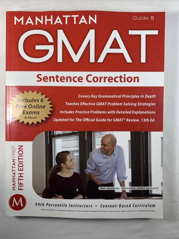 Sentence Correction GMAT Strategy Guide 8 – Manhattan GMAT- 5th edition