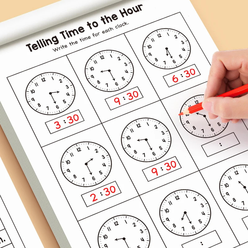 Children's Time Concept Practice Workbook, Suitable for Home School and. gallery