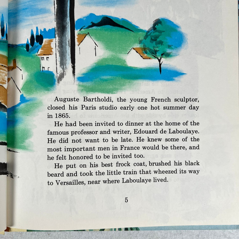 Childrens Press The Story of the Statue of Liberty Natalie Miller 1965 Hardco... gallery