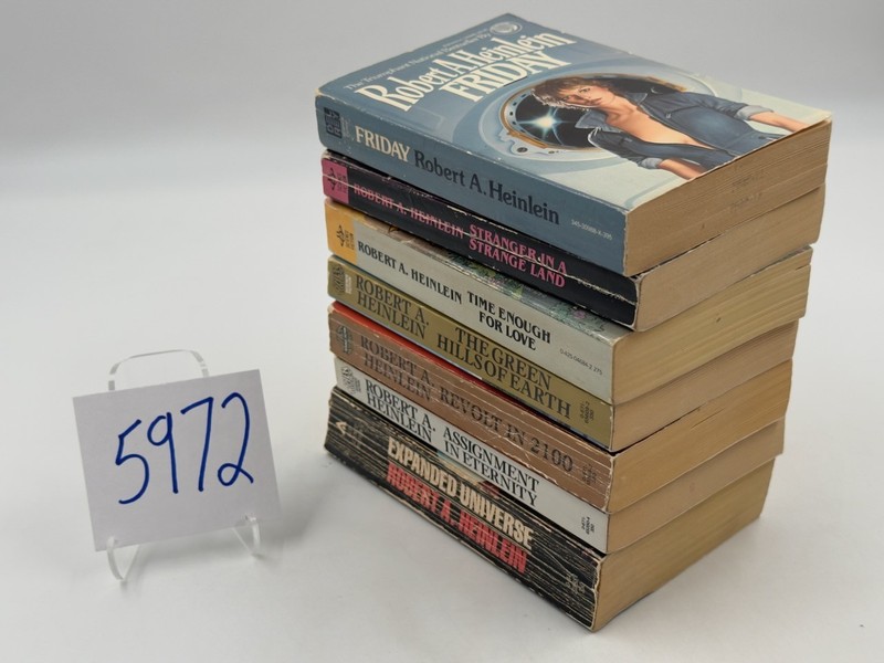 Robert Heinlein PB Del Rey Berkley Baen Ace Lot Vintage 1980s Science Fiction