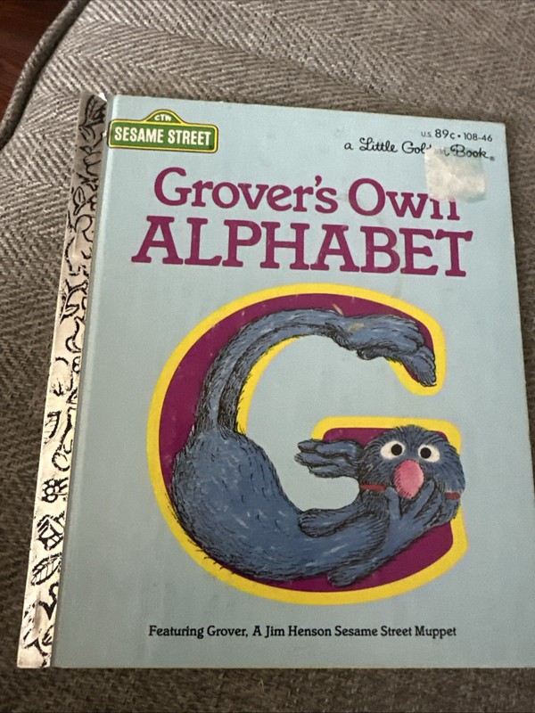 Grover’s Own Alphabet A Little Golden Book 1978 Jim Henson Sesame Street Muppets