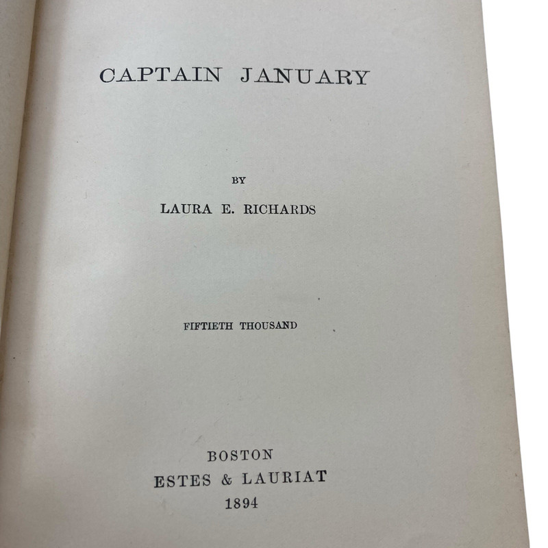 Captain January Laura E Richards 1894 Antique Book Lighthouse Keeper gallery