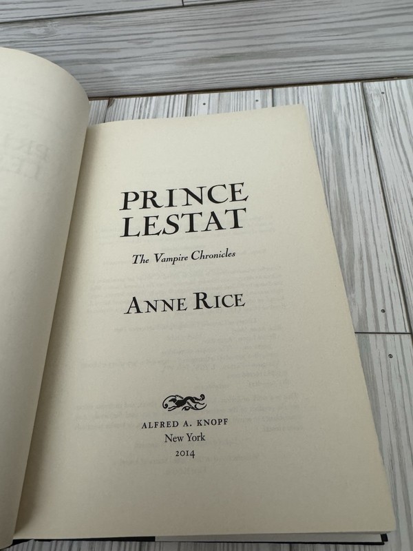 Prince Lestat Vampire Chronicles by Anne Rice (2014) First Edition HCDJ gallery