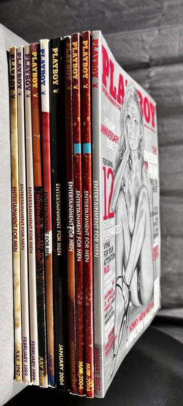 Playboy Magazine Lot 10 Issues Pamela Anderson 50th Anniversary Centerfolds