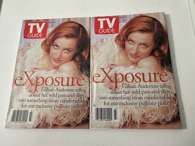 TV GUIDE Magazine July 6-12, 1996 LOT OF 2 – GILLIAN ANDERSON!