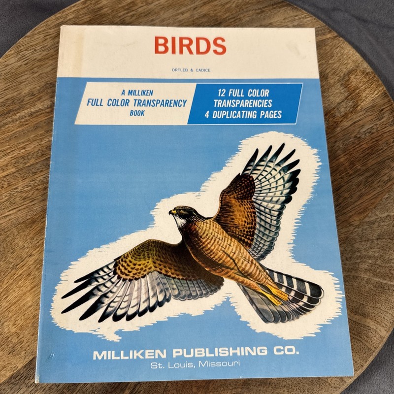 VTG Milliken Birds Full Color Transparencies Book