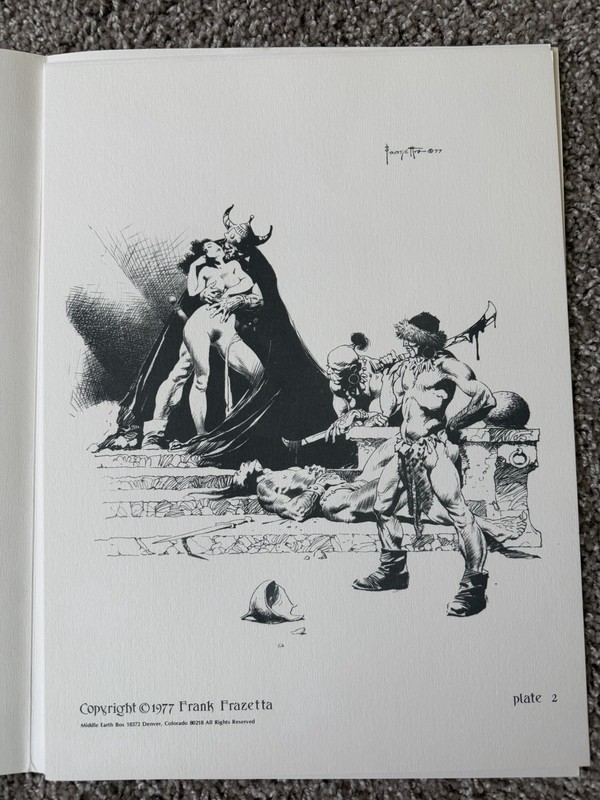 Frank Frazetta Women of the Ages 1977 SIGNED 867/1500 w/ COA gallery