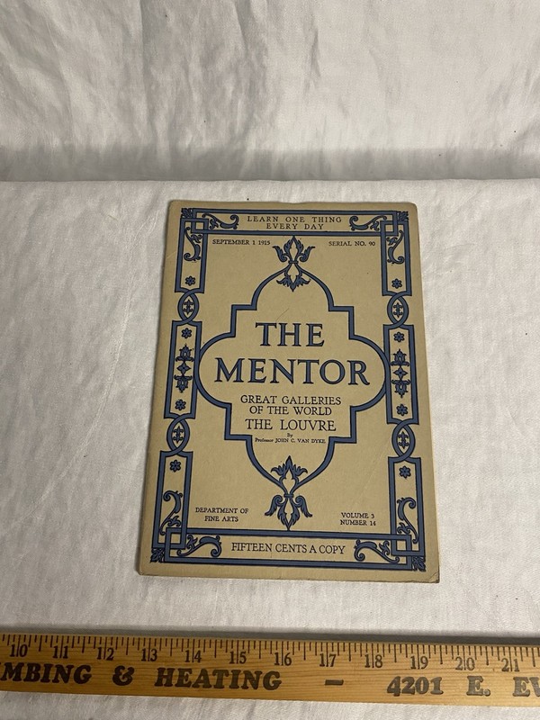 1915 The Mentor Great Galleries of the World The Louvre Complete Vol 3 No 14