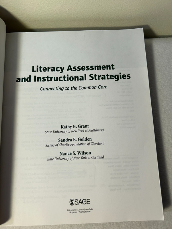 Literacy Assessment & Instructional Strategies: Connecting to the Common Core gallery