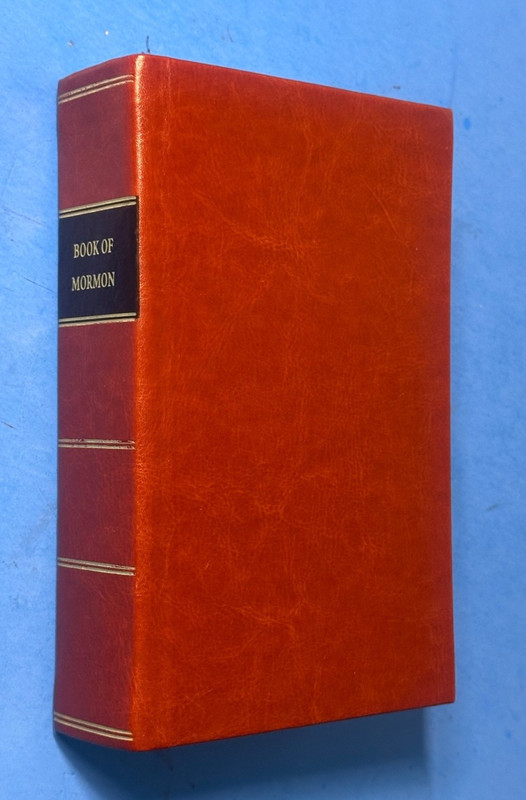 1830 BOOK OF MORMON Reprint in Beautiful Leather LDS