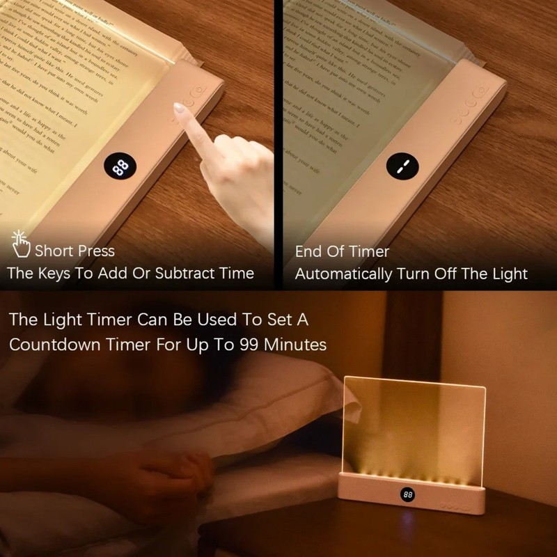 LED Book Reading Light & Night Light 2-in-1, USB Rechargeable w/ 3 Color Modes gallery