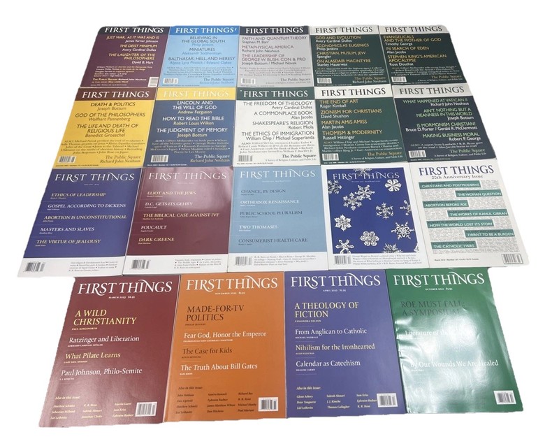 First Things Magazines Lot of 19 Christian Faith Religion Culture VTG 2005-2022