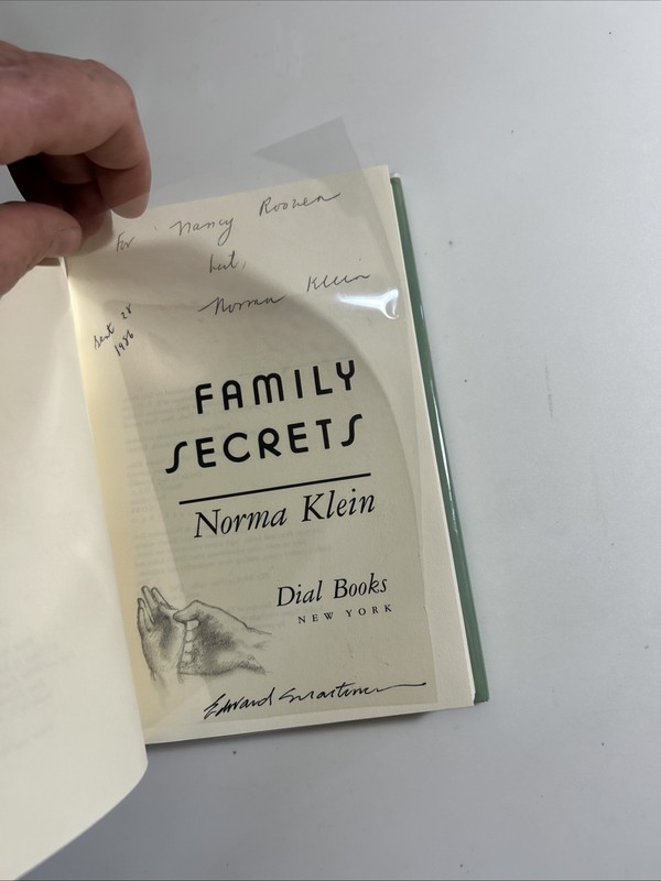 Signedx2/& Rare sketch Family Secrets By Norma Klein (Dial Books) gallery