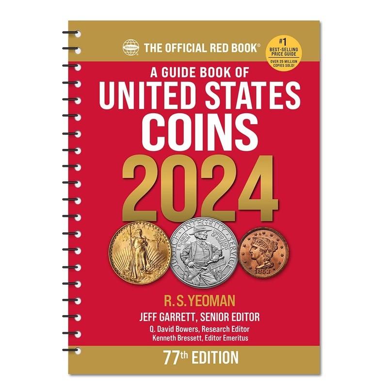 Official Redbook: A Guide Book of United States Coins 2024 – Spiral – NEW