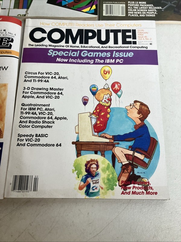 Lot of 5 Vintage COMPUTE'S GAZETTE Popular Computing Personal Software Magazine gallery