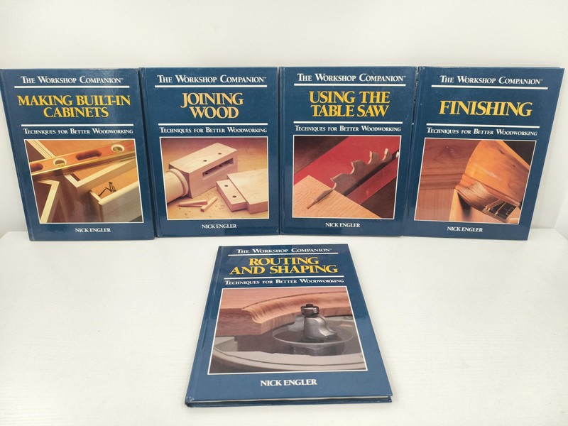 Vintage The Workshop Companion by Nick Engler Lot of 5 Hardcover Books Blue