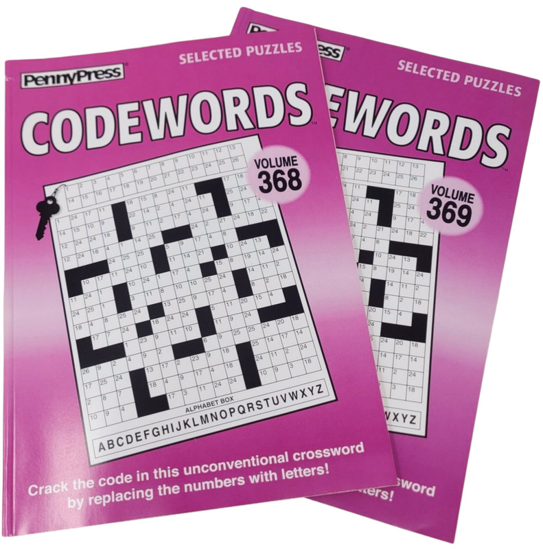 Lot of (2) Penny Press Selected Puzzles Codewords Volumes *368 & 369*