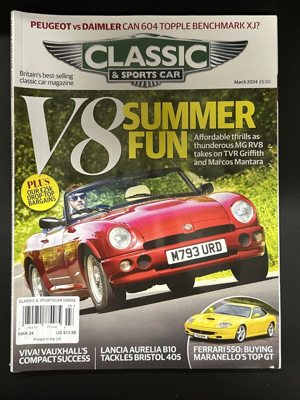Classic & Sports Car Magazine March 2024 V8 Summer Fun