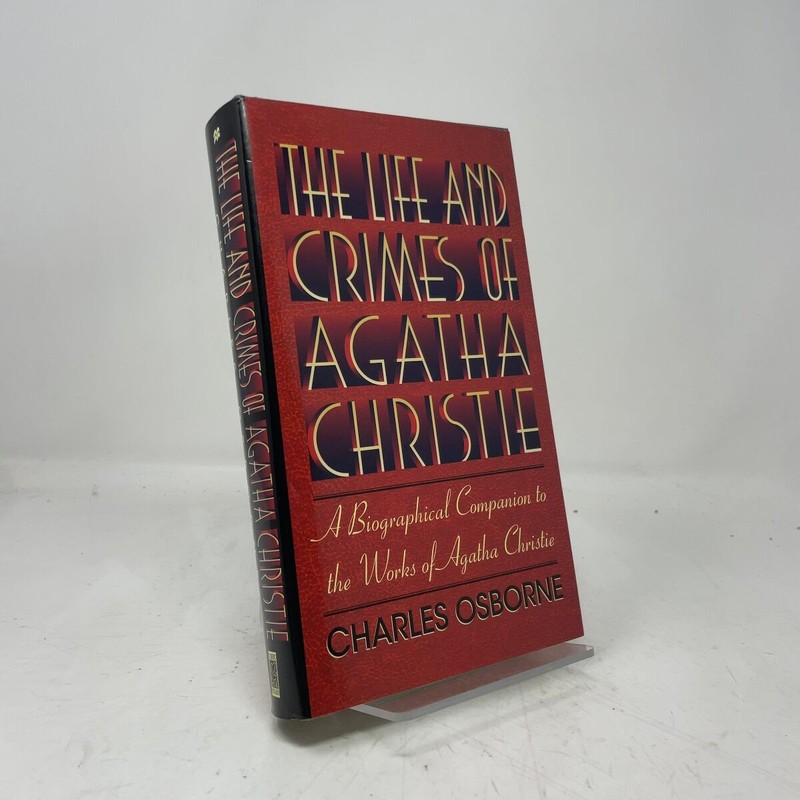 The Life and Crimes of Agatha Christie by Charles Osborne HC First Edition Like