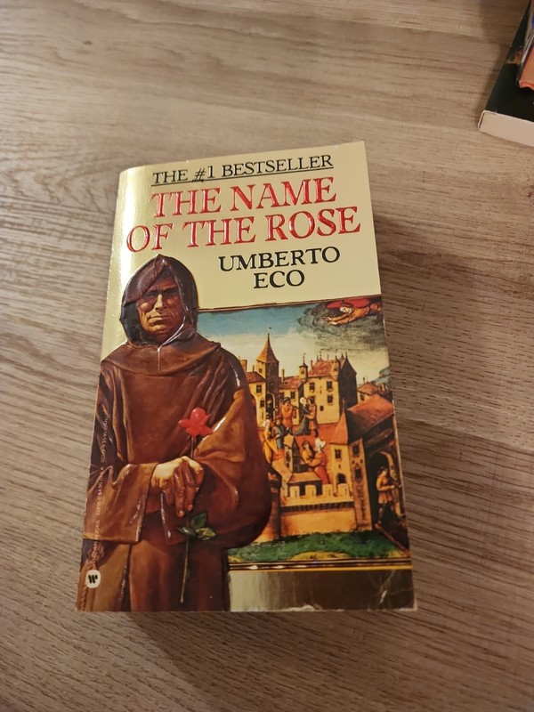 Umberto Eco The Name Of The Rose 1984 First Warner Printing Paperback