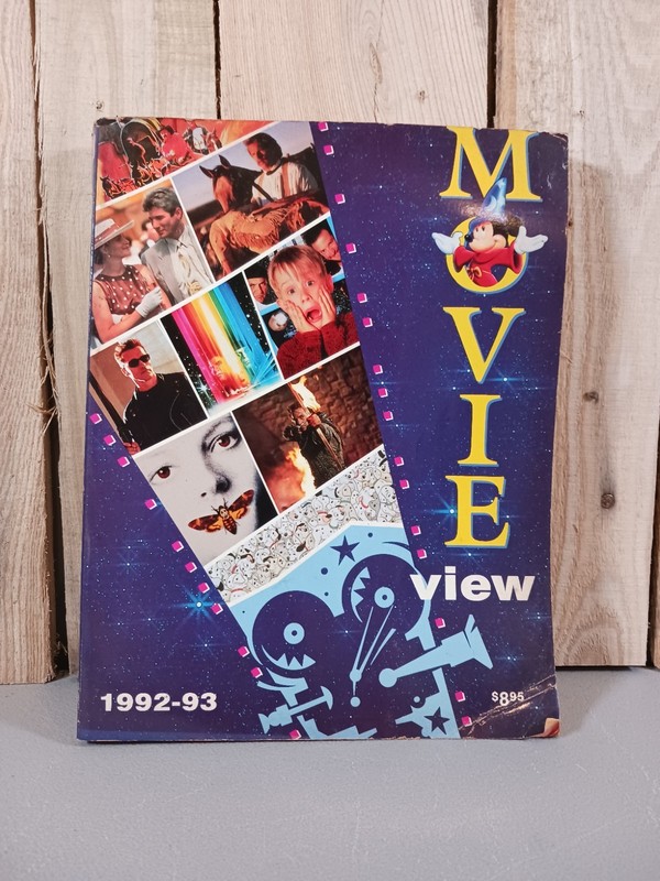 Vintage 1992-93 Movie View Catalog Of Video Movie Releases FREE SHIPPING