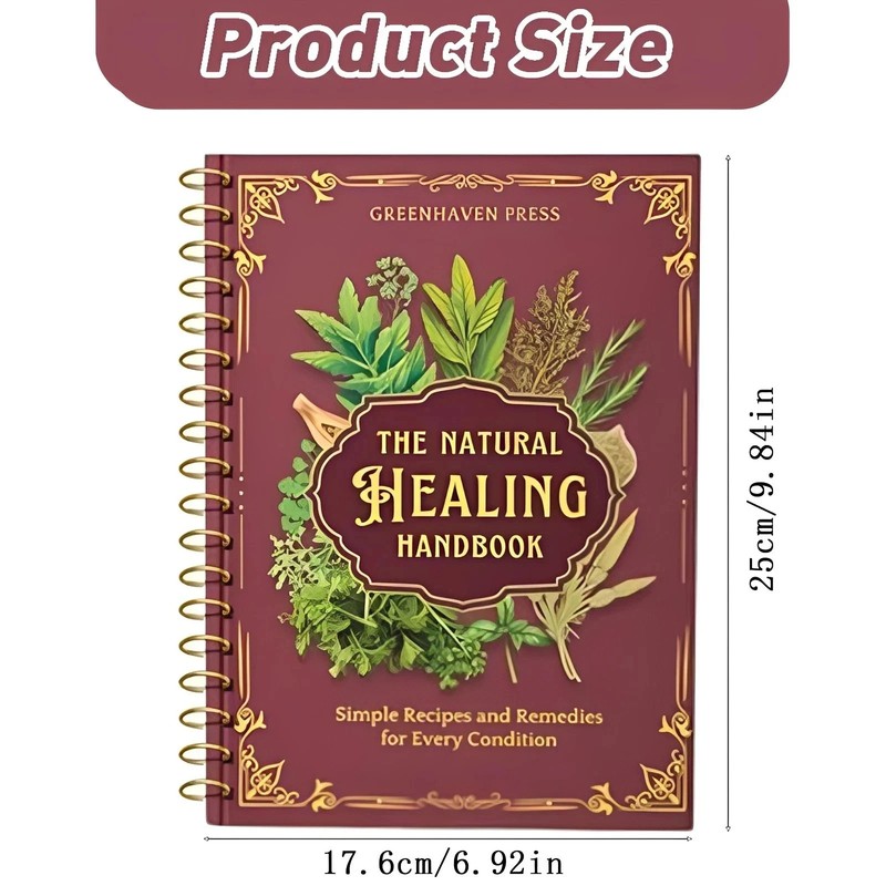 The Natural Healing Handbook | Spiral-Bound Herbal Remedies Guide | Natural Well gallery