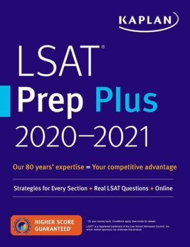 LSAT Prep Plus 2020-2021: Comprehensive LSAT Prep with real LSAT qu – VERY GOOD