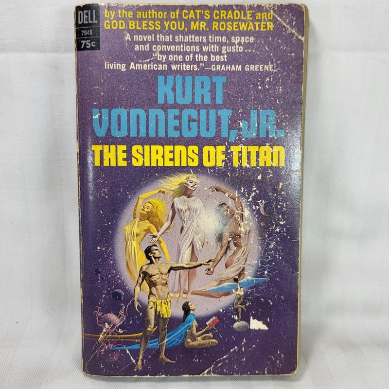 The Sirens of Titan Paperback BOOK by Kurt Vonnegut Jr Dell First Edition 1966