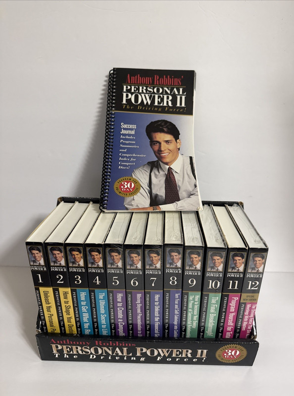 Anthony Robbins Personal Power II 30 Day Success 24 CASSETTE SET AUDIOBOOK VTG