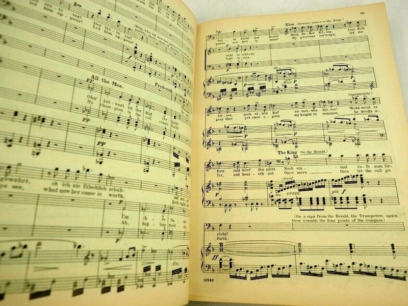 Lohengrin in Three Acts by Richard Wagner Sheetmusic G. Schirmer's Hardcover gallery