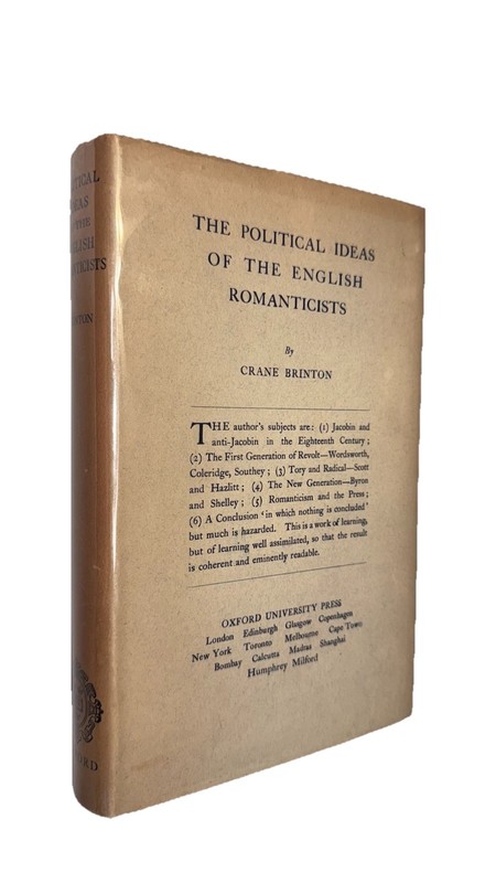 1926 Political Ideas of the English Romanticists by L Brinton 1st N-MINT BEAUTY!