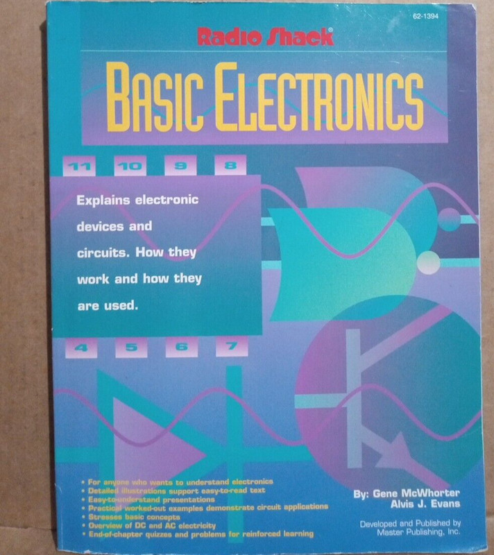 Vintage – Basic Electronics Book by Gene McWhorter & Alvis J Evans – Paperback