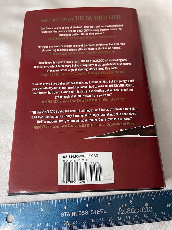 Robert Langdon Ser.: The Da Vinci Code : A Novel by Dan Brown (2003, Hardcover) gallery