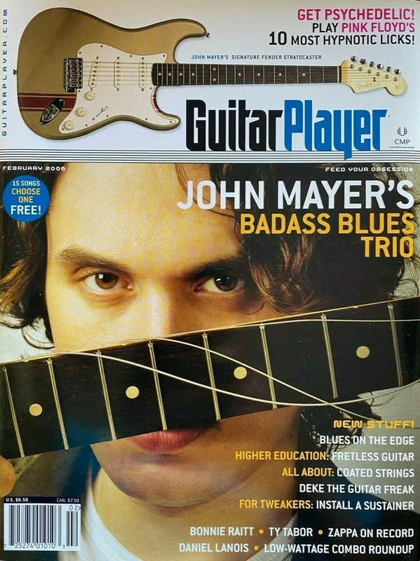 Guitar Player Magazine February 2006 John Mayer Blues Trio Bonnie Raitt & More!