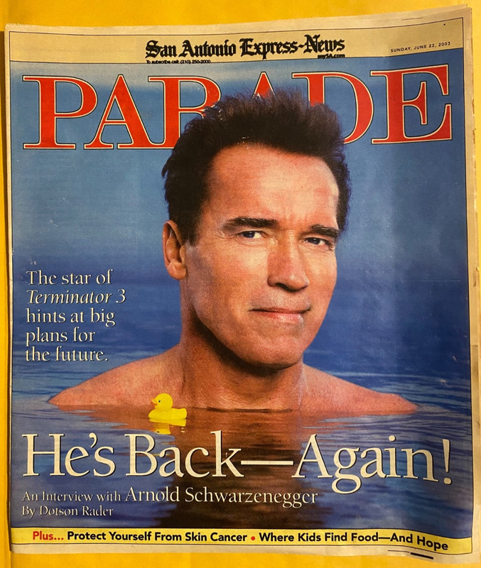 ARNOLD SCHWARZENEGGER parade MICHELLE WIE Sara rue NICOLE KIDMAN Larry king