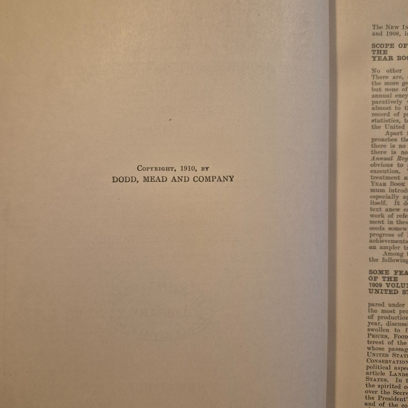The New International Yearbook For The Year 1909 & 1912 HC With Pictures gallery