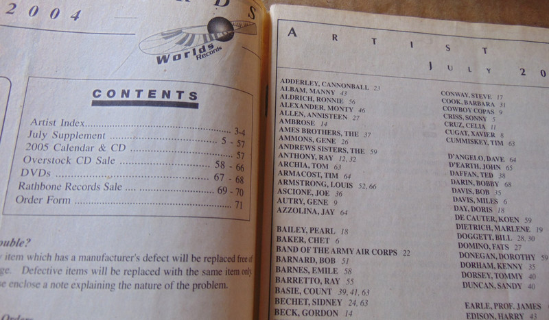 2 Worlds Records Worldsrecords 2004 and 2007 catalogs, 69, 47 pages gallery